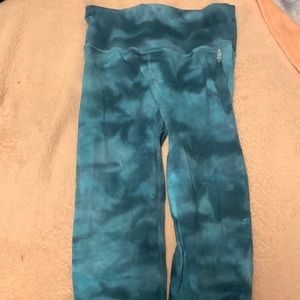 Blueish tie dye leggings from free people